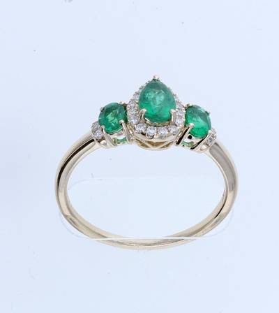 14K W/G RING 0.11 DIA 0.65 EM |O|