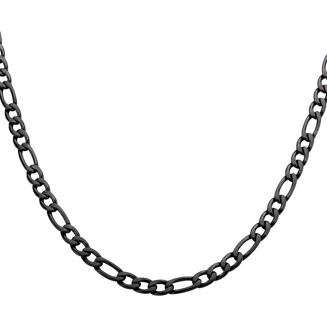 6mm Super Black Figaro Chain