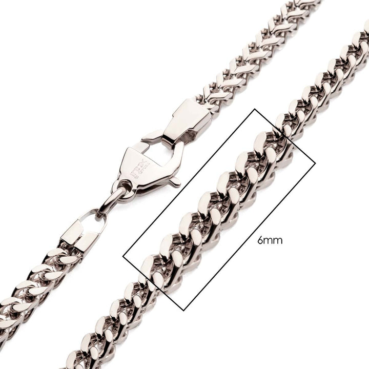 6mm Steel Franco Chain Necklace