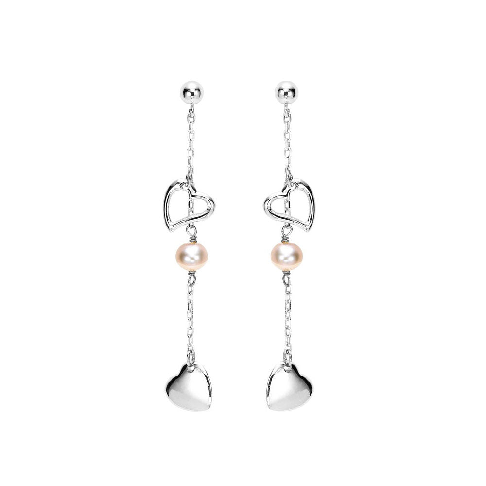 Silver Pearl Earring