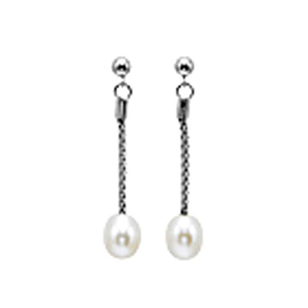 Silver Pearl Earring