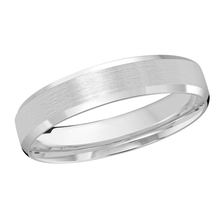 M3 1105 4W 01   A White Wedding Band available in 10K  14K  8K Gold and Platinum