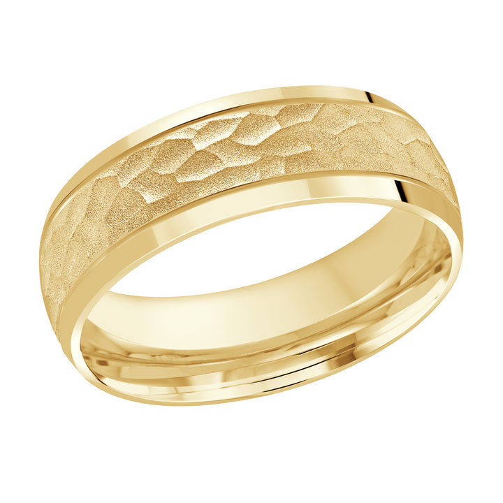 M3 896 7Y 02   A Yellow Wedding Band available in 10K  14K and 18K Gold