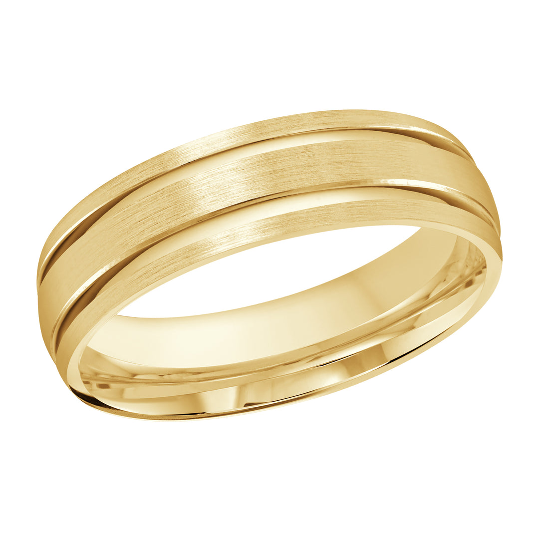 M3 393 6Y 01   A Yellow Wedding Band available in 10K  14K and 18K Gold