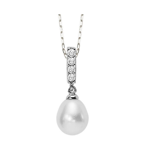 Silver Pearl 1 1/5Ctw Pendant