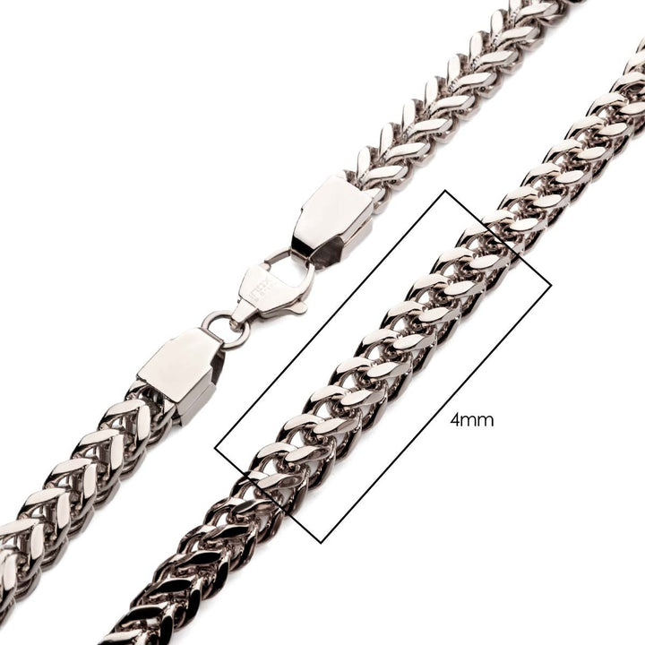 4mm Steel Franco Chain Necklace