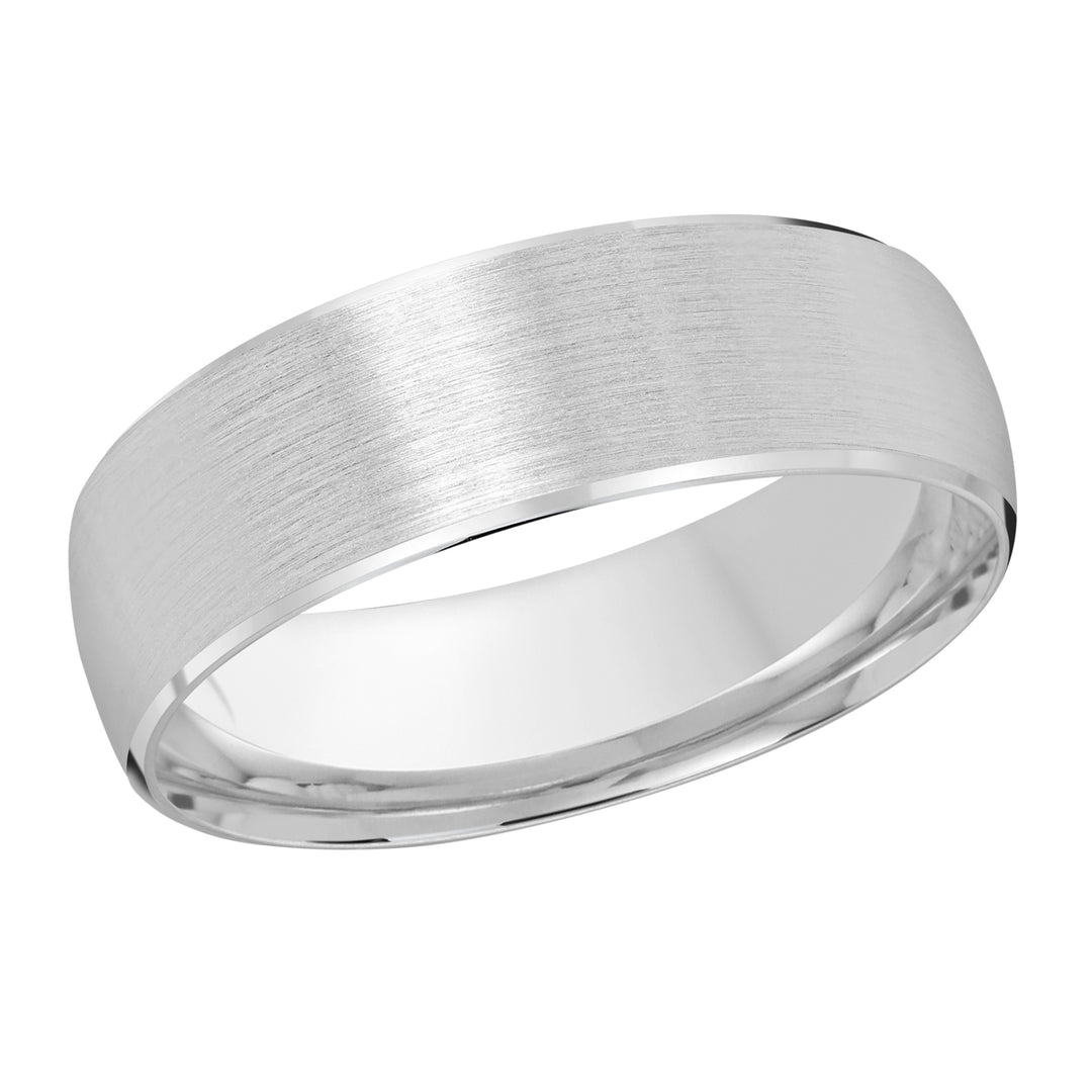 M3 249 7W 01   A White Wedding Band available in 10K  14K  8K Gold and Platinum