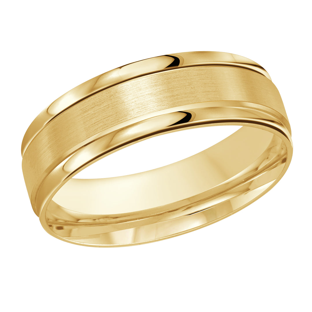 M3 031 7Y 01   A Yellow Wedding Band available in 10K  14K and 18K Gold