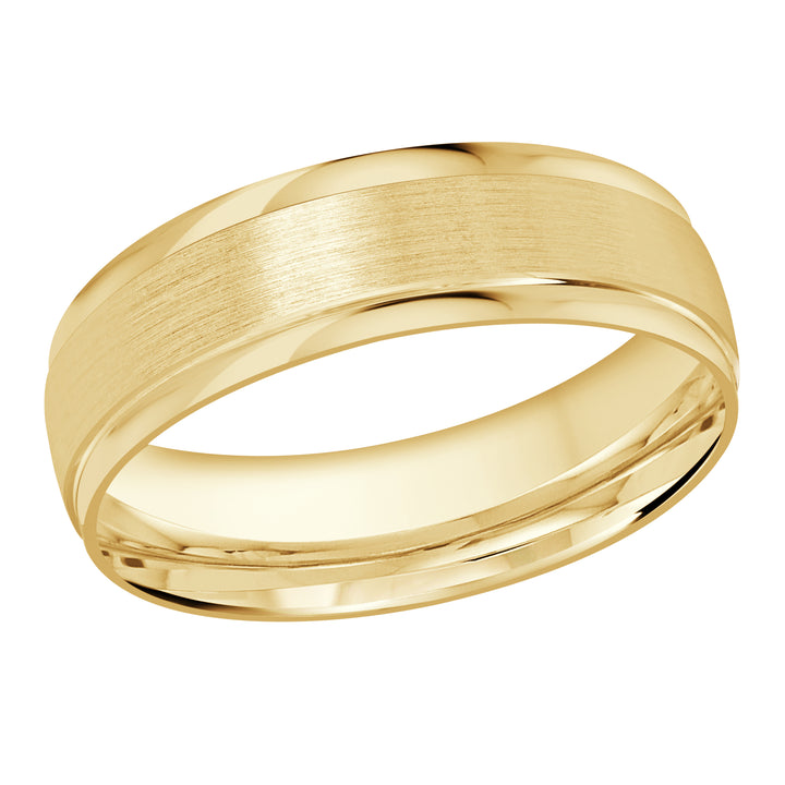 M3 1225 6Y 01   A Yellow Wedding Band available in 10K  14K and 18K Gold