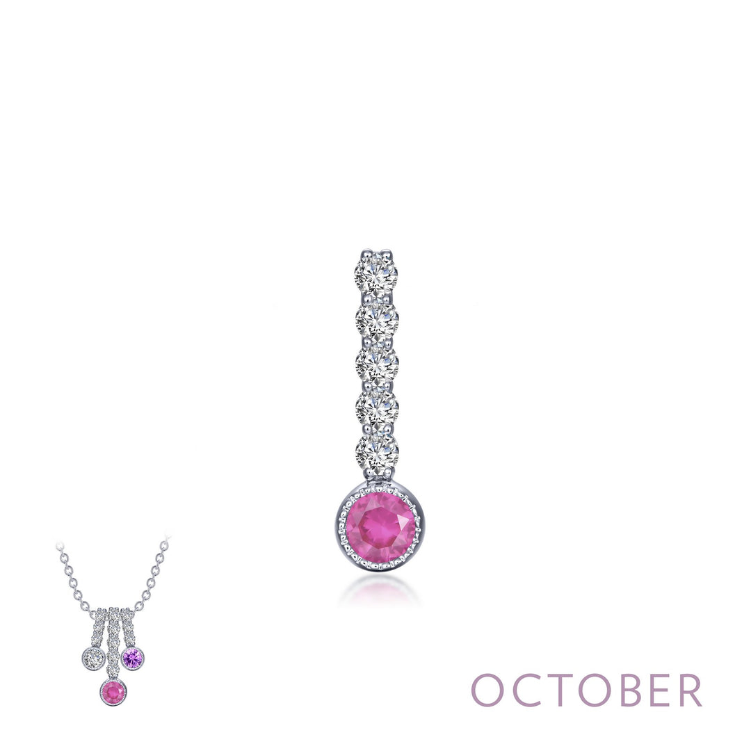 October Birthstone Love Pendant