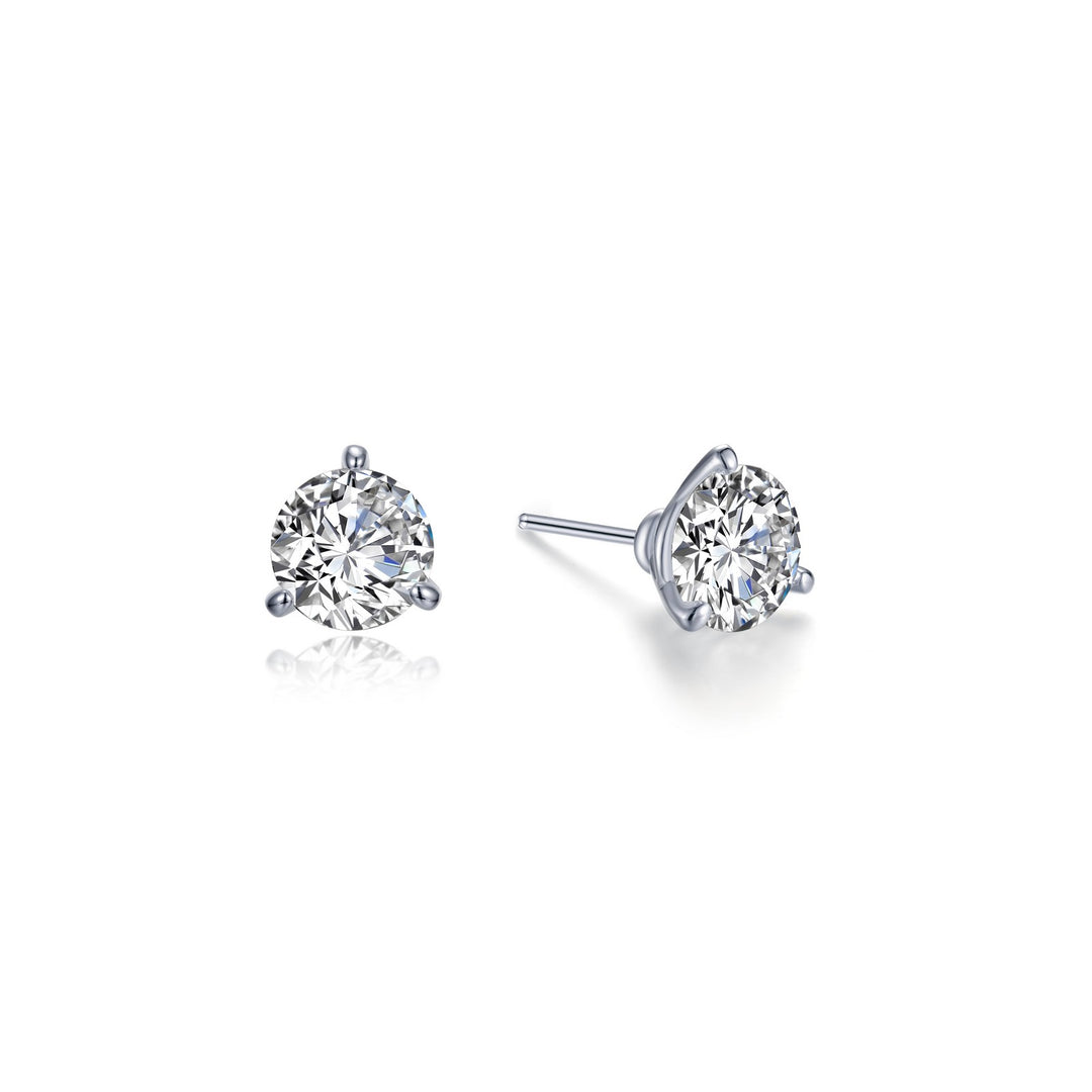 0.5 CTW 3 Prong Stud Earrings