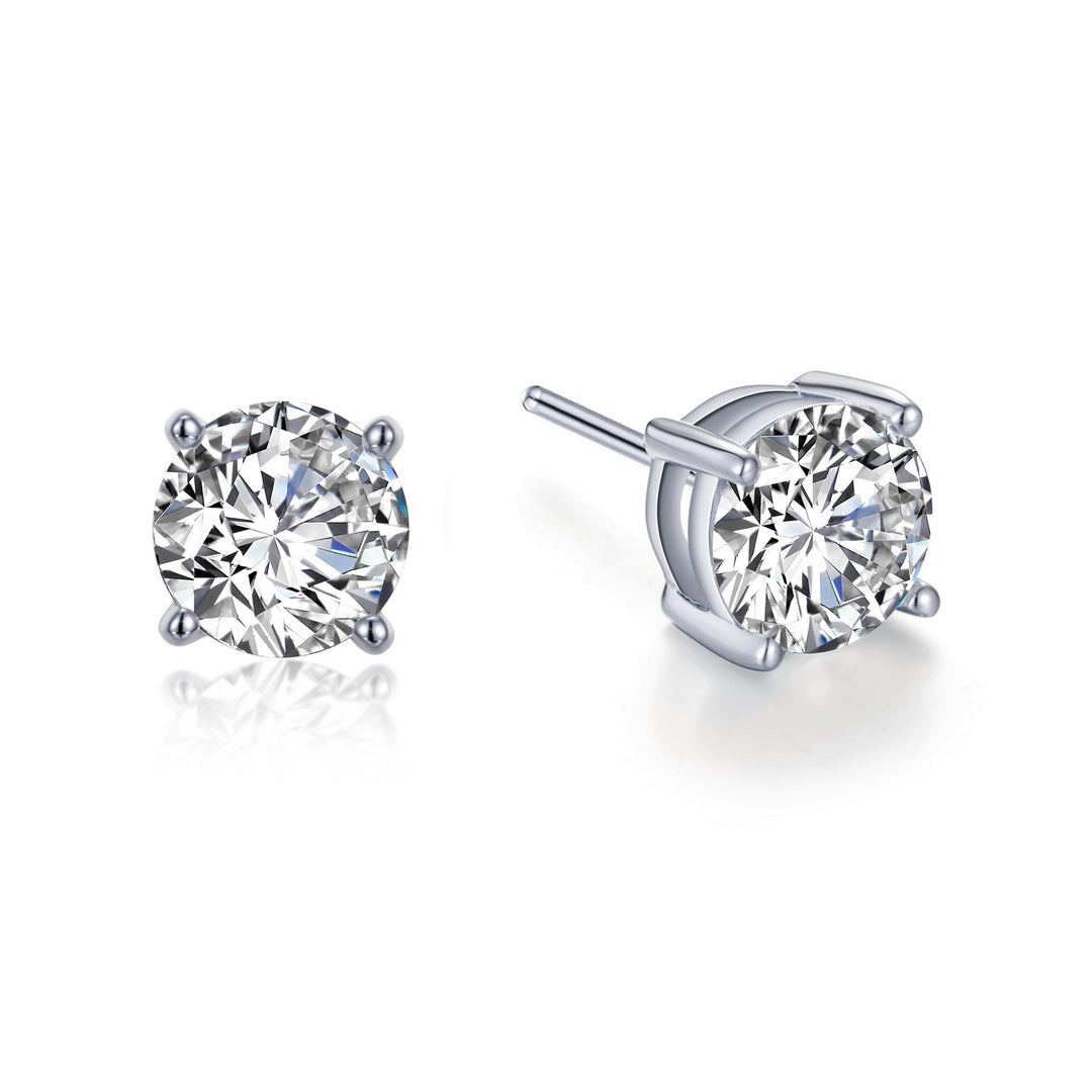 3 CTW 4 Prong Stud Earrings