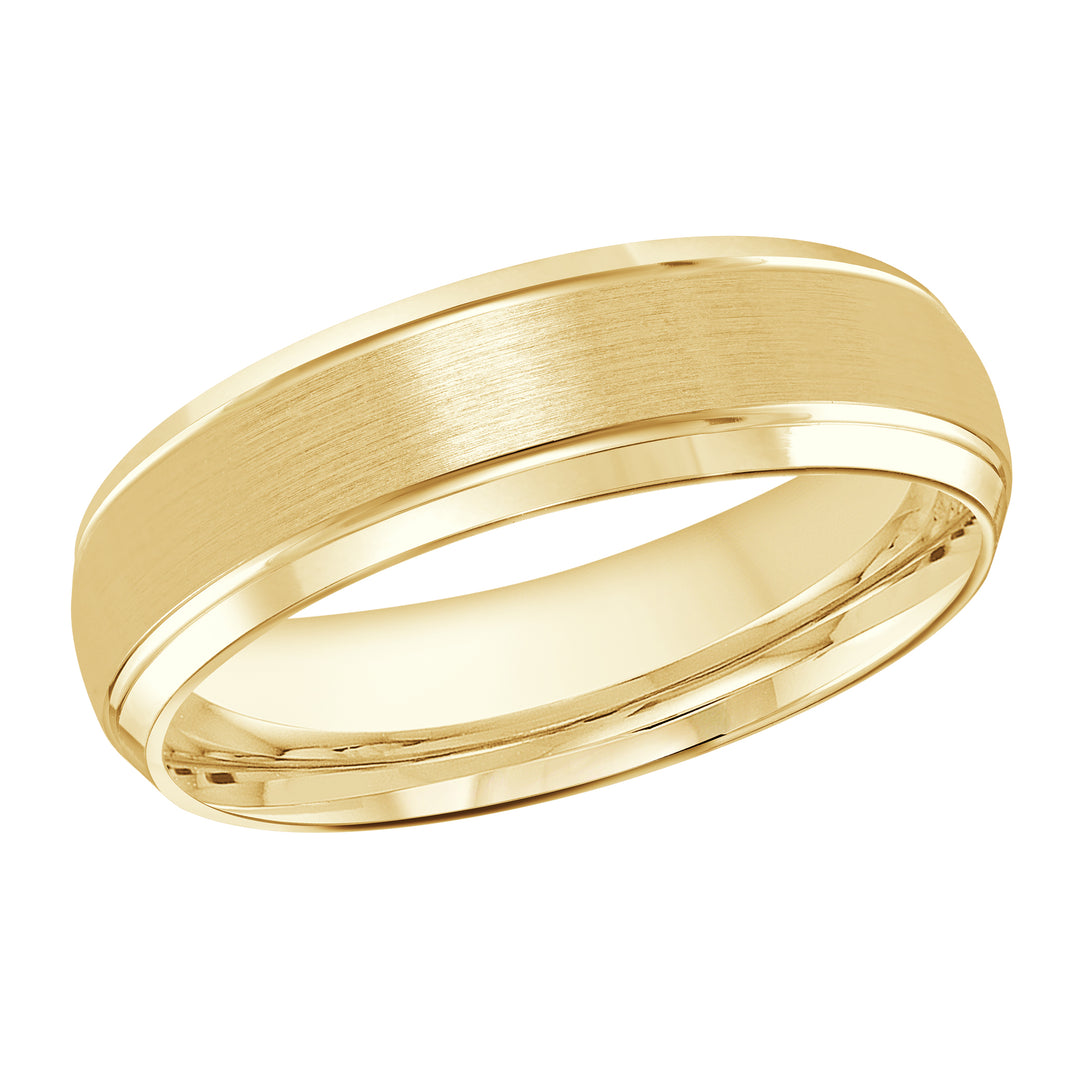 M3 014 6Y 01   A Yellow Wedding Band available in 10K  14K and 18K Gold