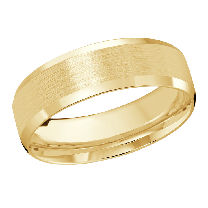 M3 1105 7Y 01   A Yellow Wedding Band available in 10K  14K and 18K Gold