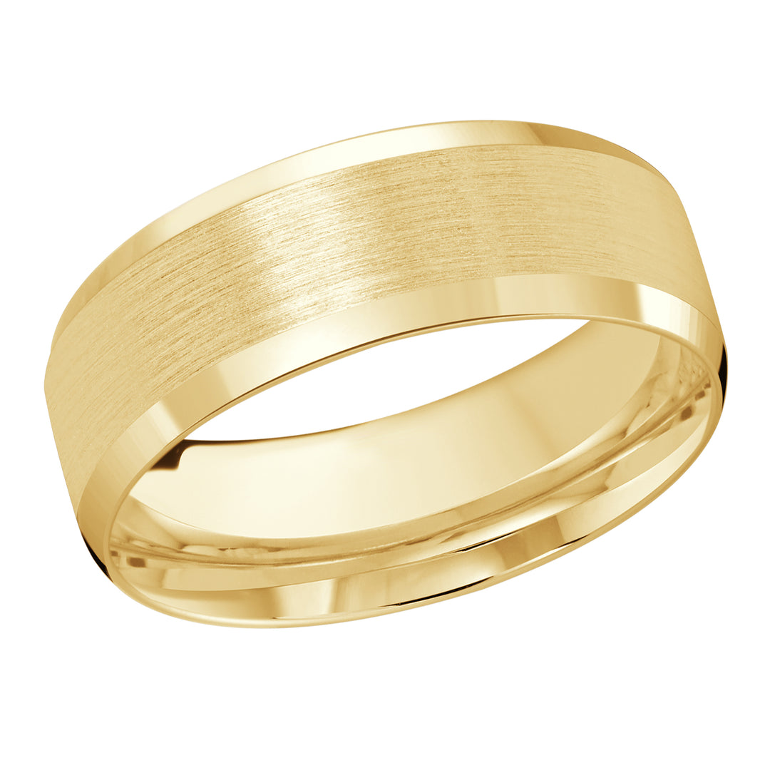 M3 1105 8Y 01   A Yellow Wedding Band available in 10K  14K and 18K Gold