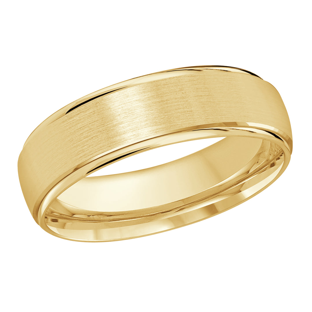 M3 1166 6Y 01   A Yellow Wedding Band available in 10K  14K and 18K Gold