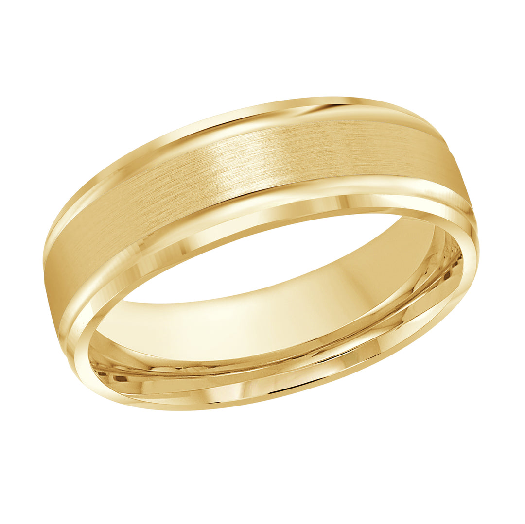 M3 411 7Y 01   A Yellow Wedding Band available in 10K  14K and 18K Gold