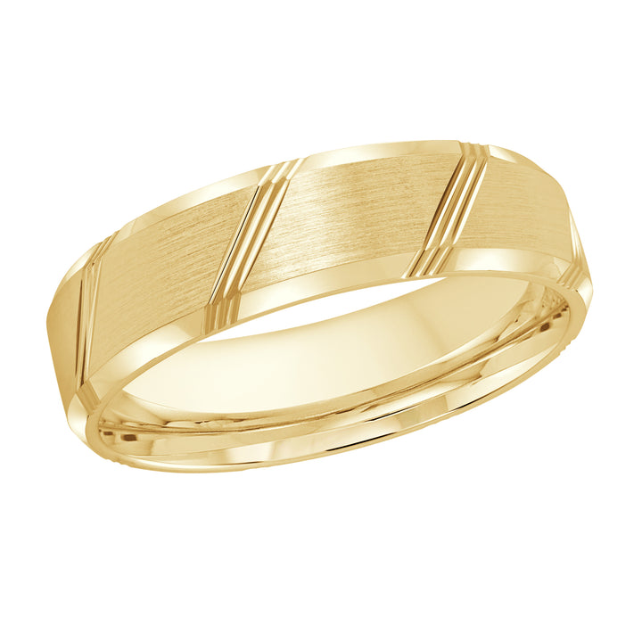 M3 414 6Y 01   A Yellow Wedding Band available in 10K  14K and 18K Gold