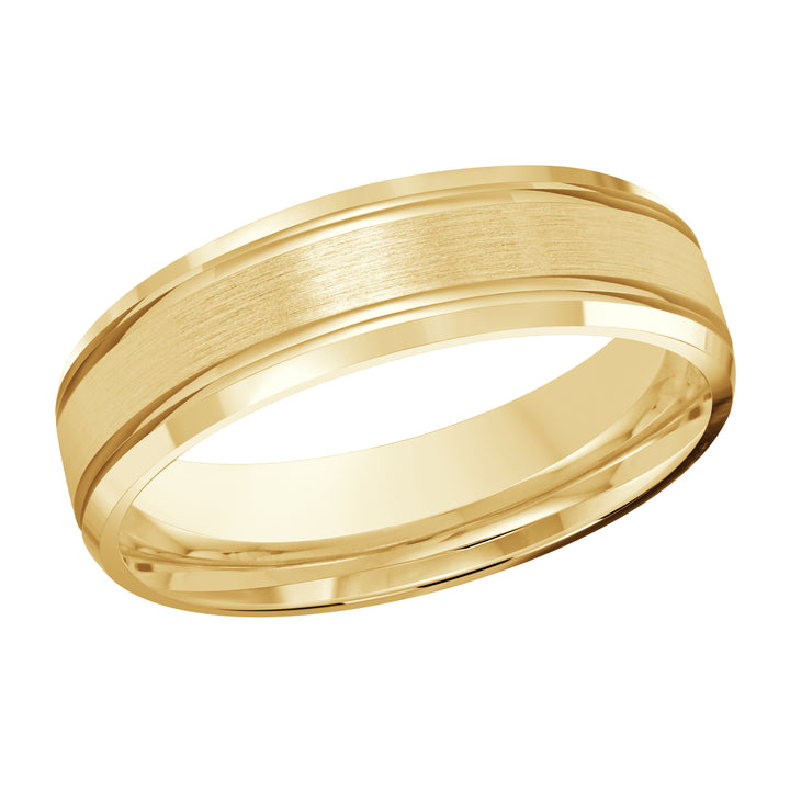 M3 520 6Y 01   A Yellow Wedding Band available in 10K  14K and 18K Gold