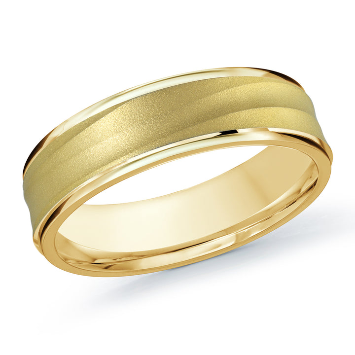 M3 914 6Y 07   A Yellow Wedding Band available in 10K  14K and 18K Gold