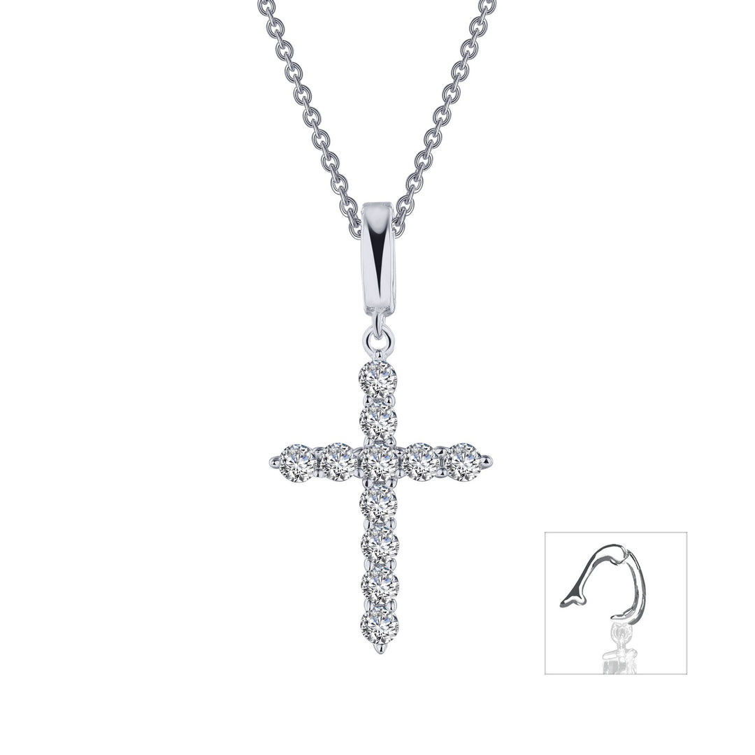 0.55 CTW Cross Pendant Necklace