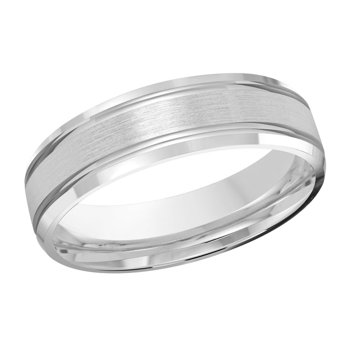 M3 520 6W 01   A White Wedding Band available in 10K  14K  8K Gold and Platinum