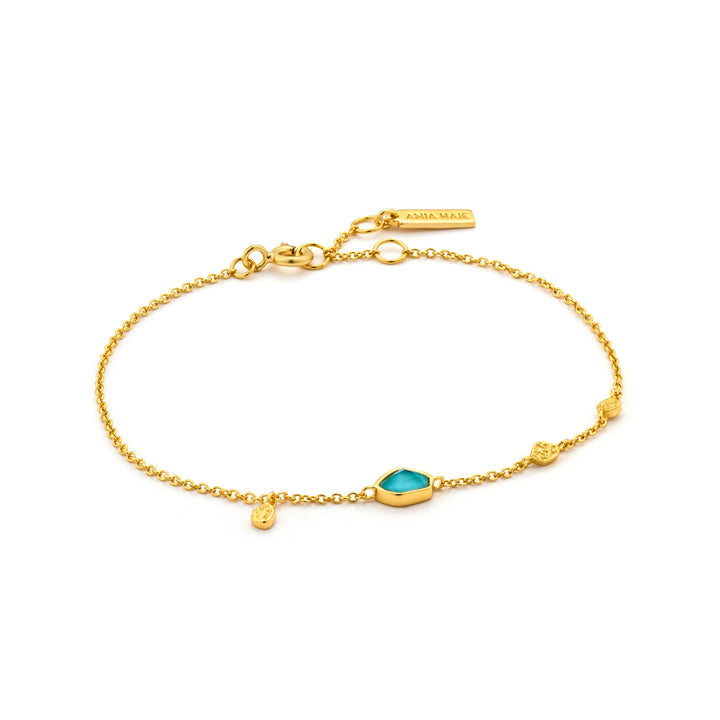 TURQUOISE DISCS BRACELET