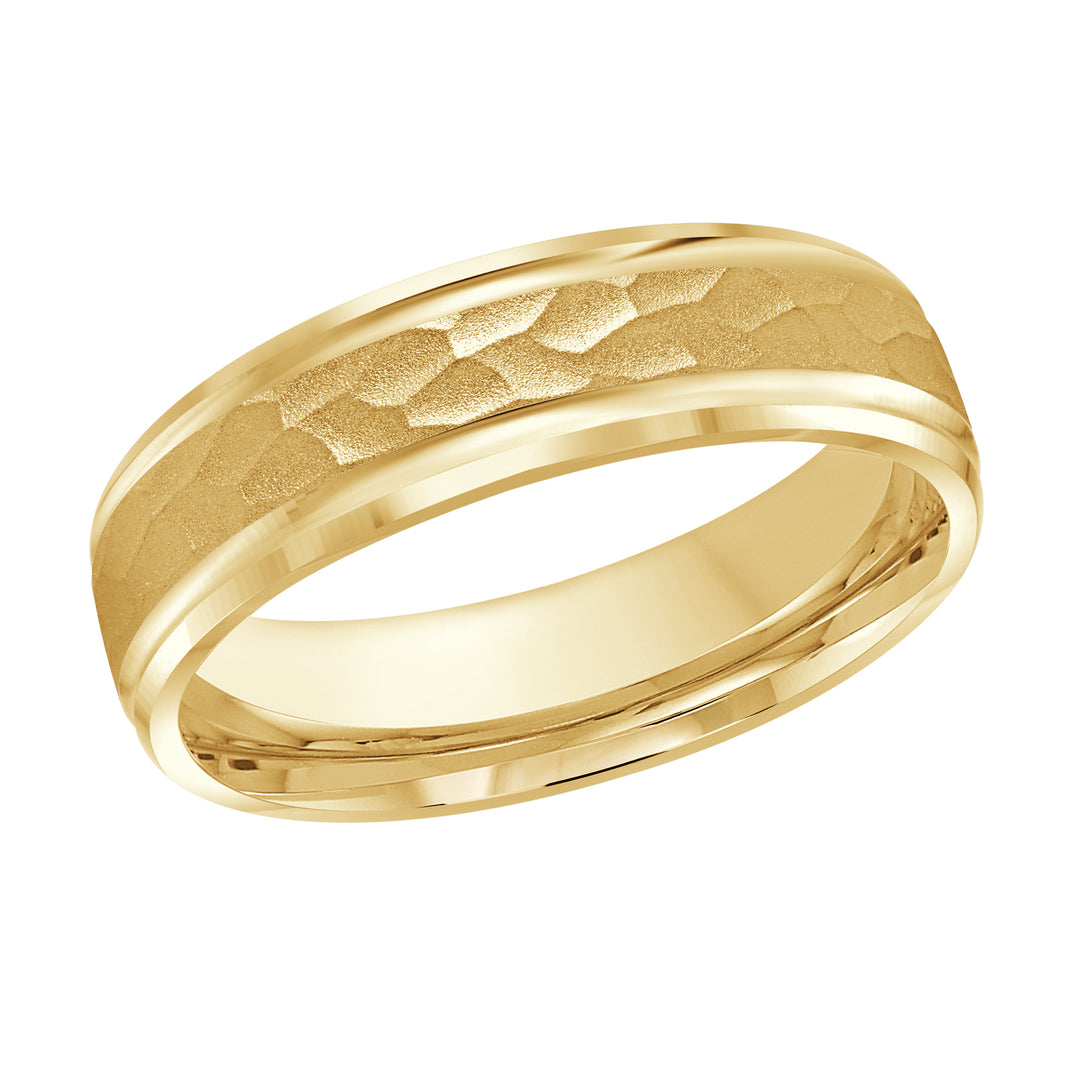 M3 411 6Y 02   A Yellow Wedding Band available in 10K  14K and 18K Gold