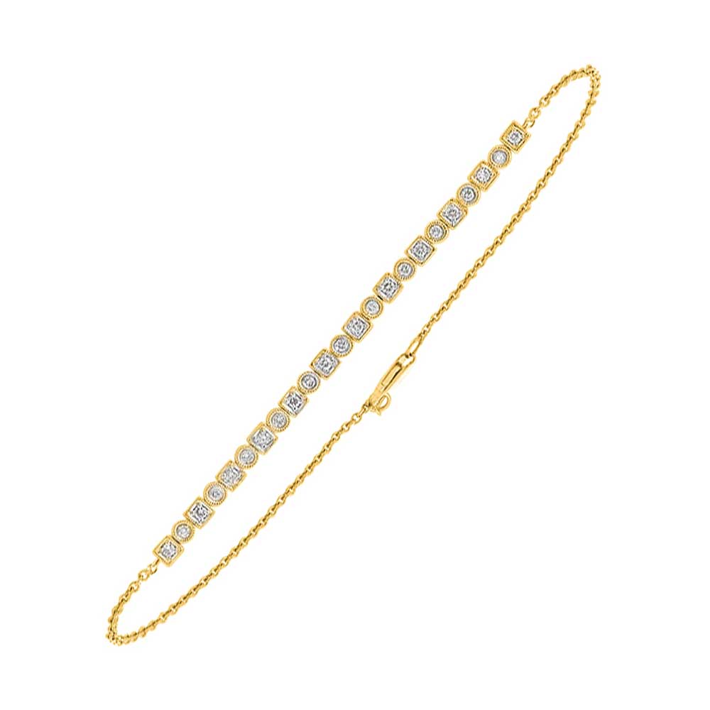 10Kt Yellow Gold Diamond 1/3Ctw Bracelet