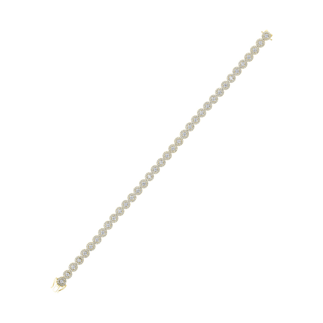 14Kt Yellow Gold Diamond 2Ctw Bracelet