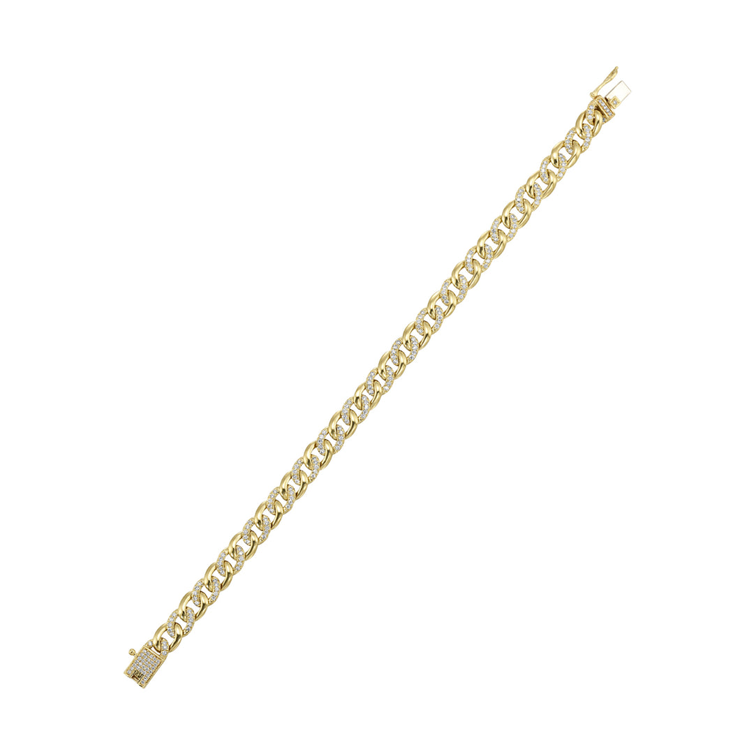 14Kt Yellow Gold Diamond 1 1/2Ctw Bracelet