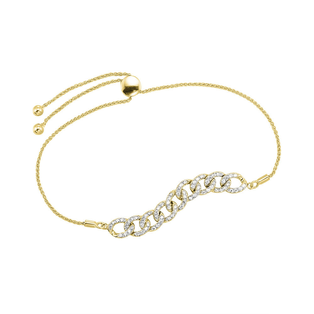 10Kt Yellow Gold Diamond 5/8Ctw Bracelet