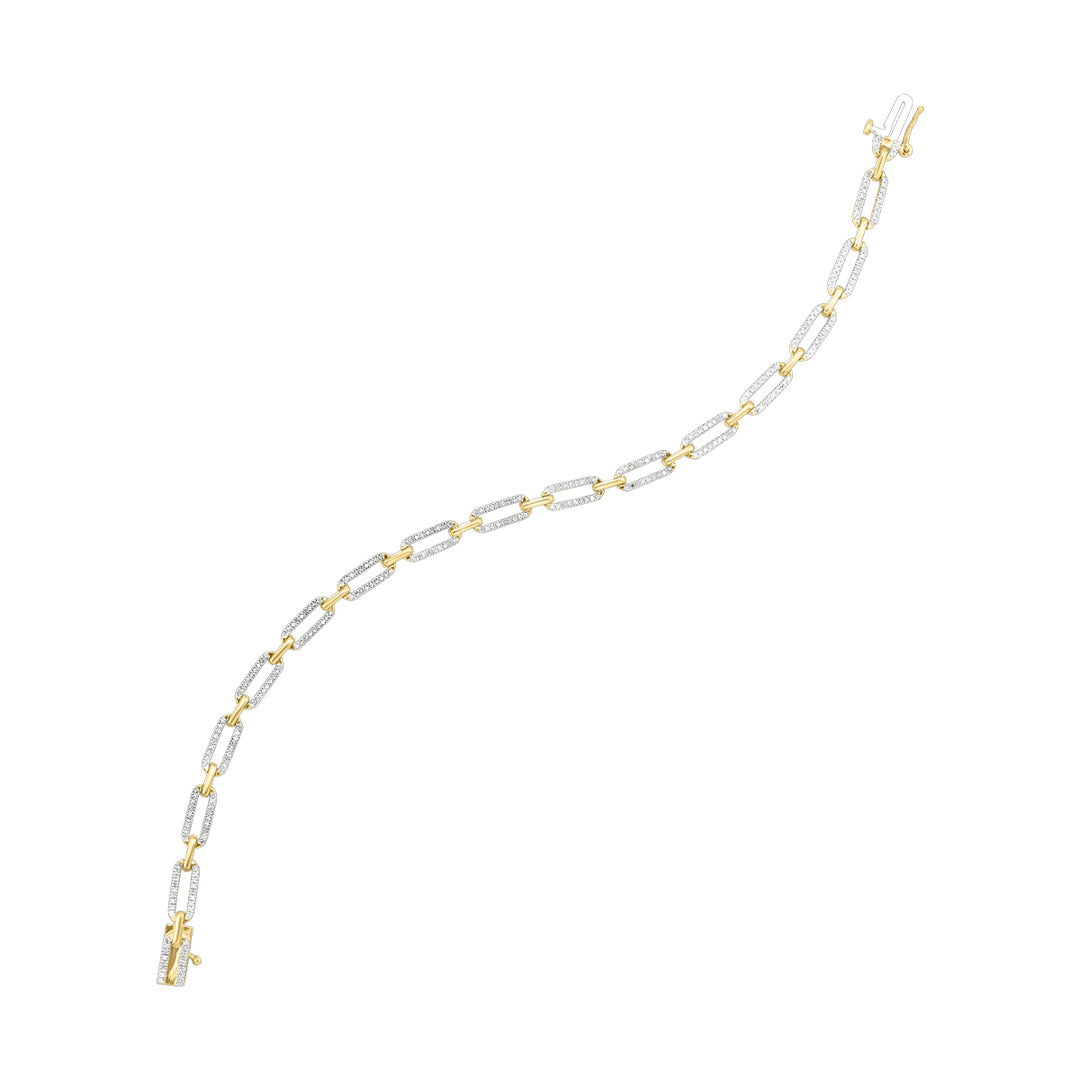 10Kt Yellow Gold Diamond 1/2Ctw Bracelet