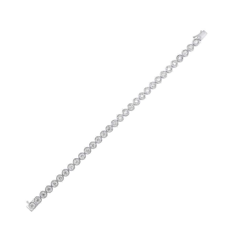 14Kt White Gold Diamond 1Ctw Bracelet