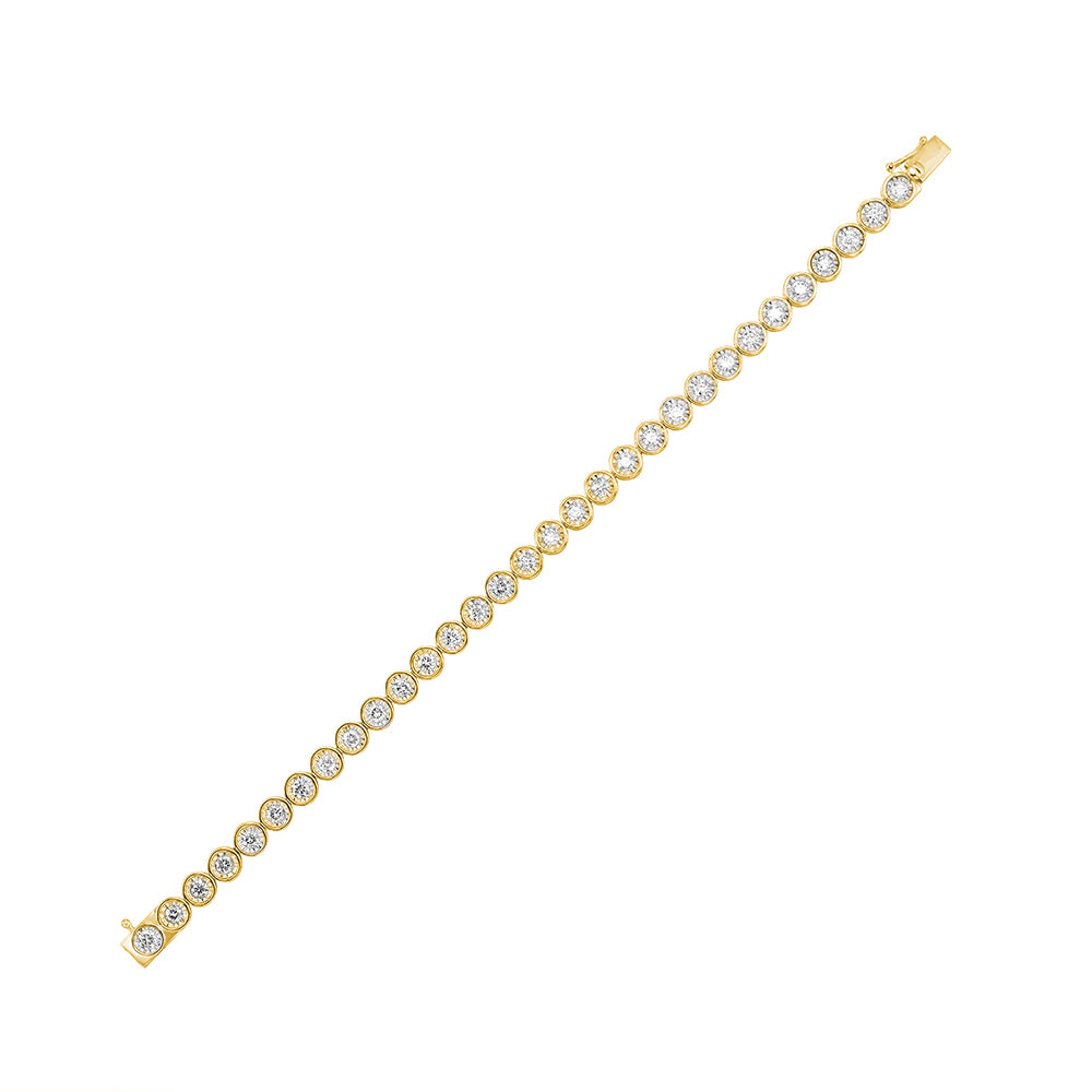 14Kt Yellow Gold Diamond 1Ctw Bracelet