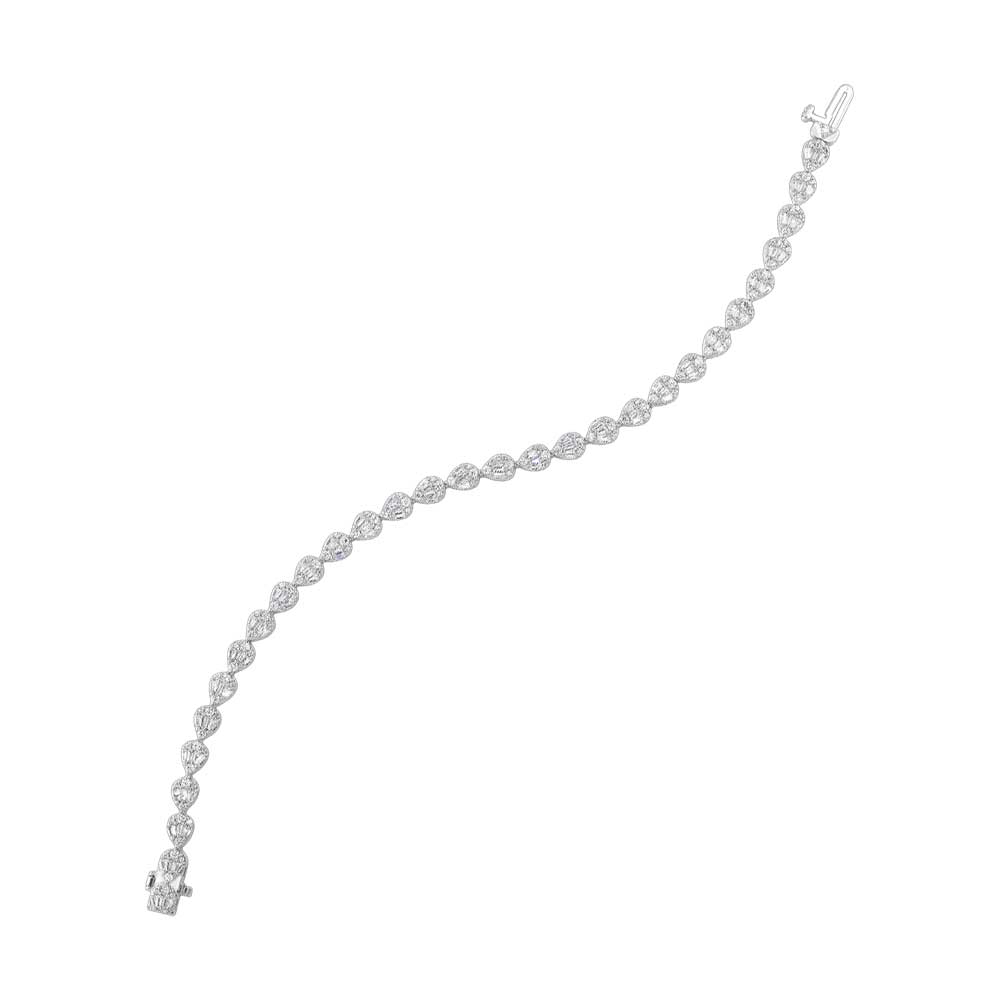 14Kt White Gold Diamond 2Ctw Bracelet