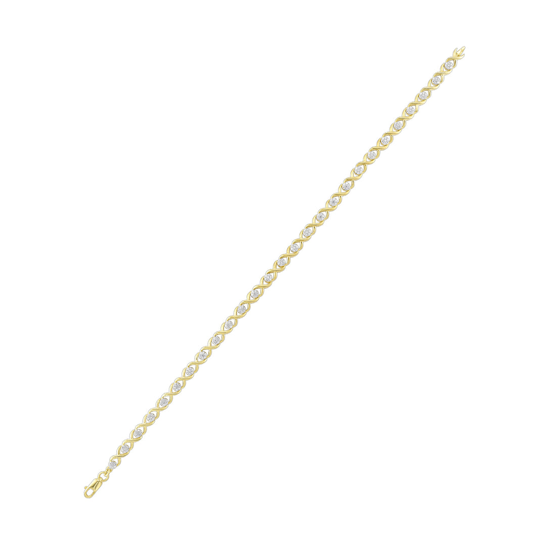 10Kt Yellow Gold Diamond 1/2Ctw Bracelet