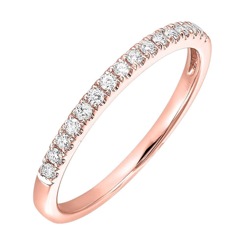 14Kt Rose Gold Diamond 1/5Ctw Ring