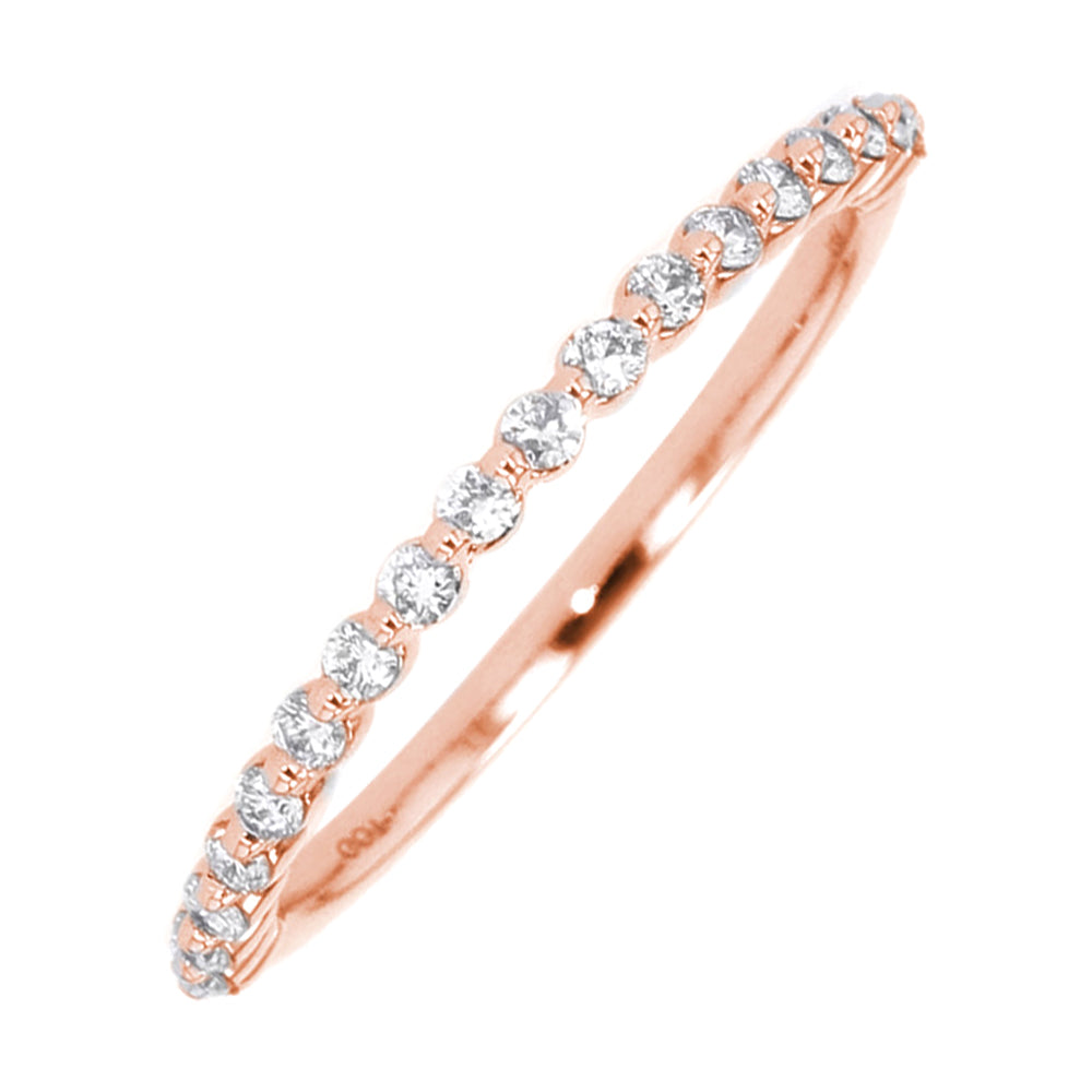 14Kt Rose Gold Diamond 1/4Ctw Ring