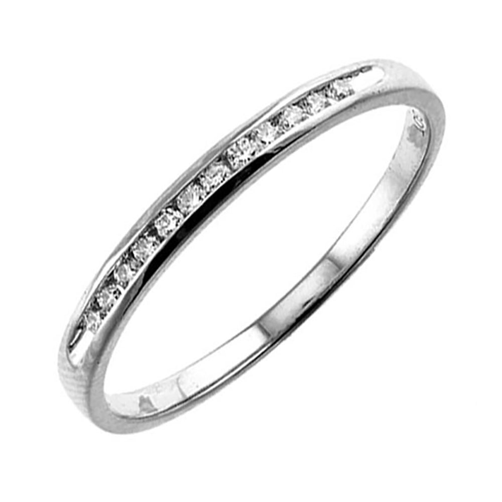 14Kt White Gold Diamond 1/10Ctw Ring