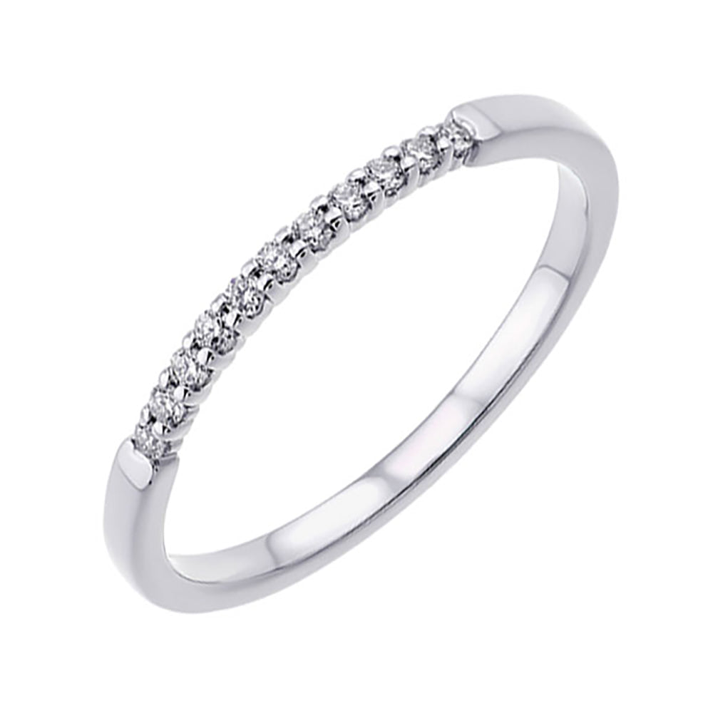 14Kt White Gold Diamond 1/10Ctw Ring