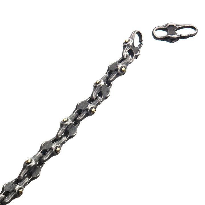 Stainless Steel Antique Distressed Mariner Chain Bracelet