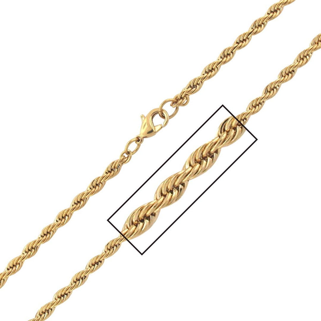 Gold IP French Rope Chain