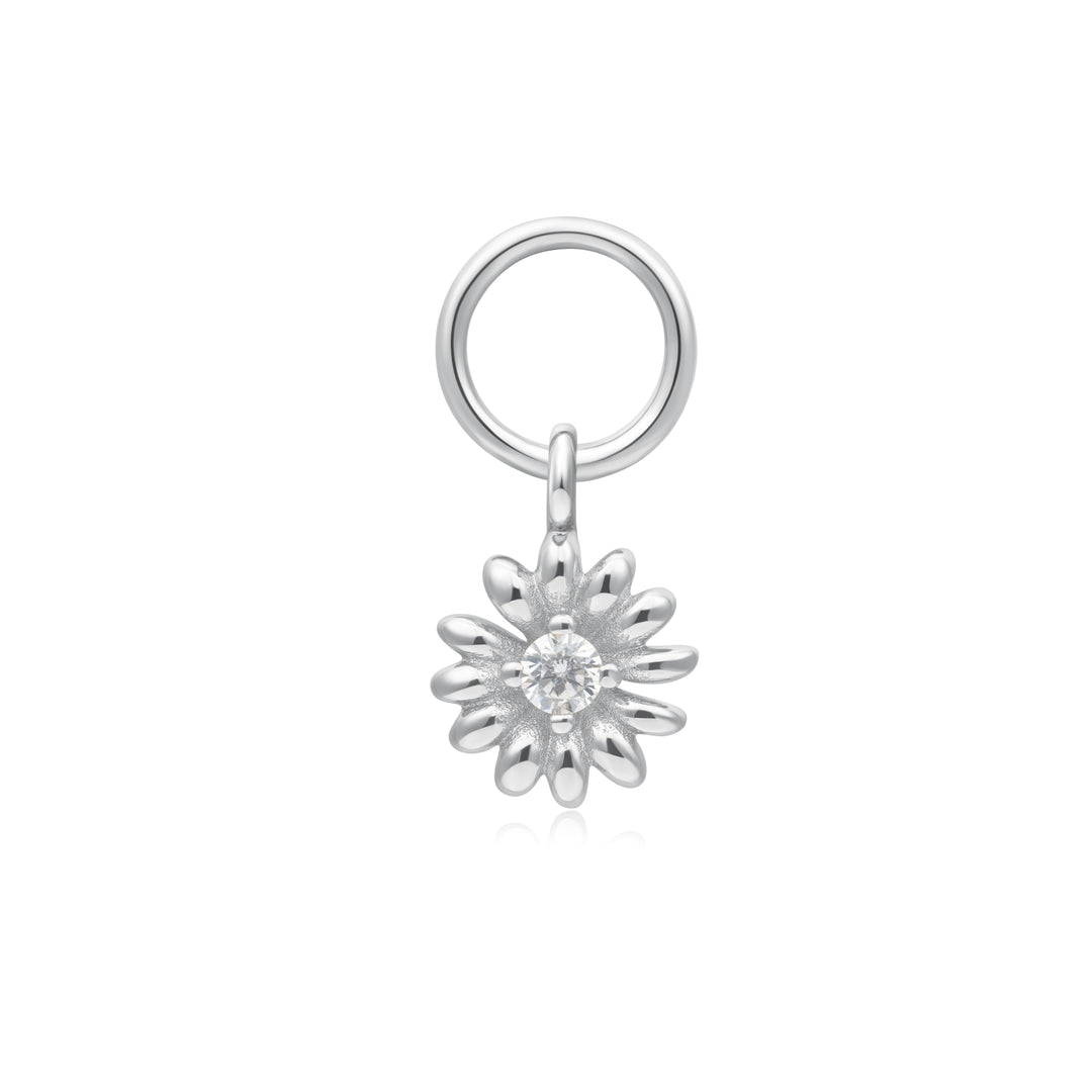 Silver Daisy Earring Charm