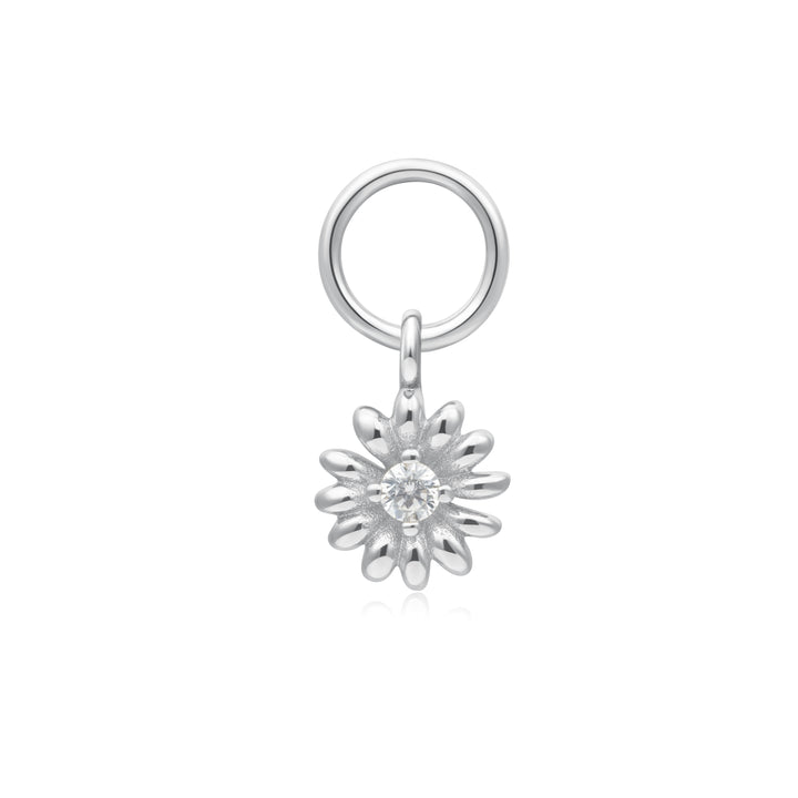 Silver Daisy Earring Charm