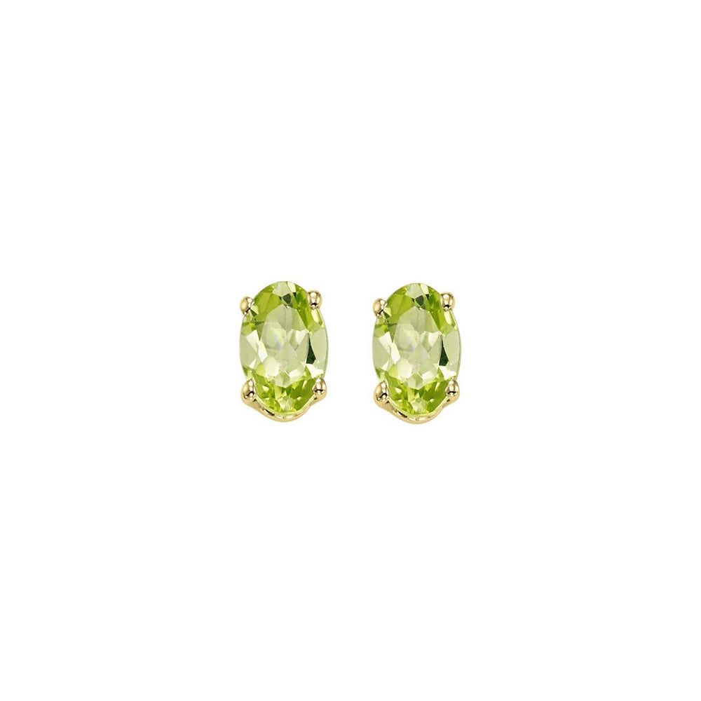 14Kt Yellow Gold Peridot 3/4Ctw Earring