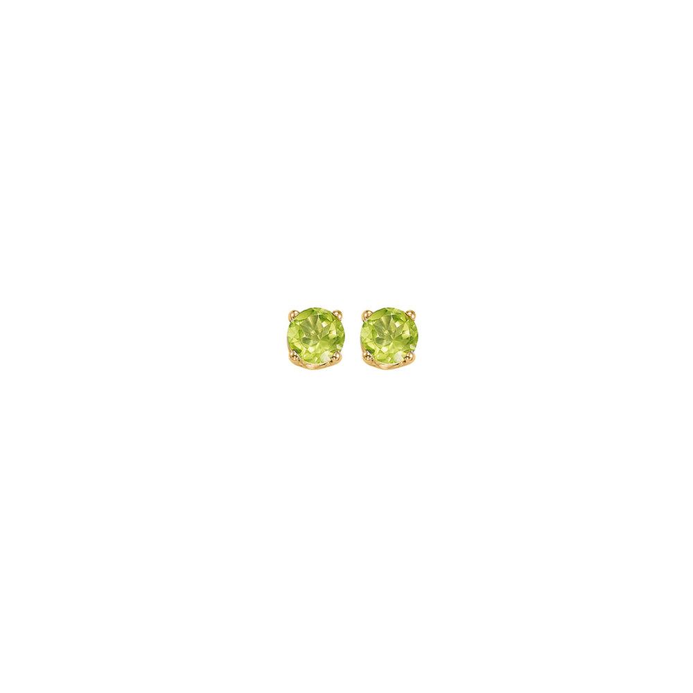 14Kt Yellow Gold Peridot 1/5Ctw Earring