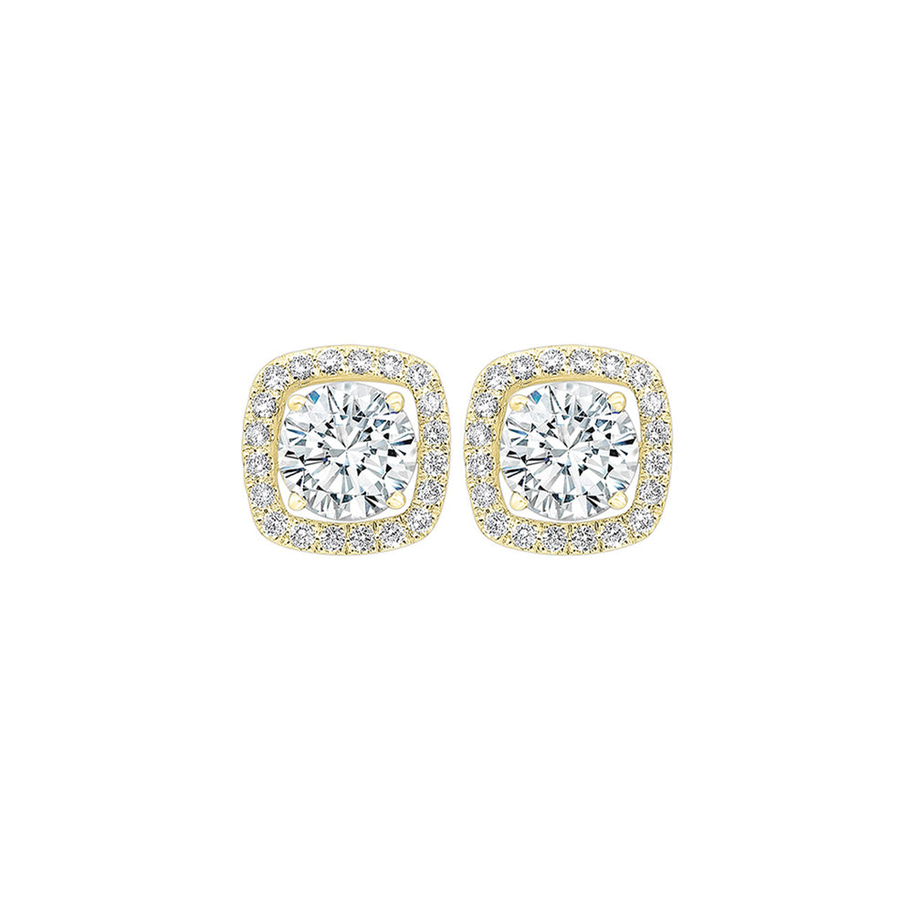 14Kt Yellow Gold Diamond 1/5Ctw Earring