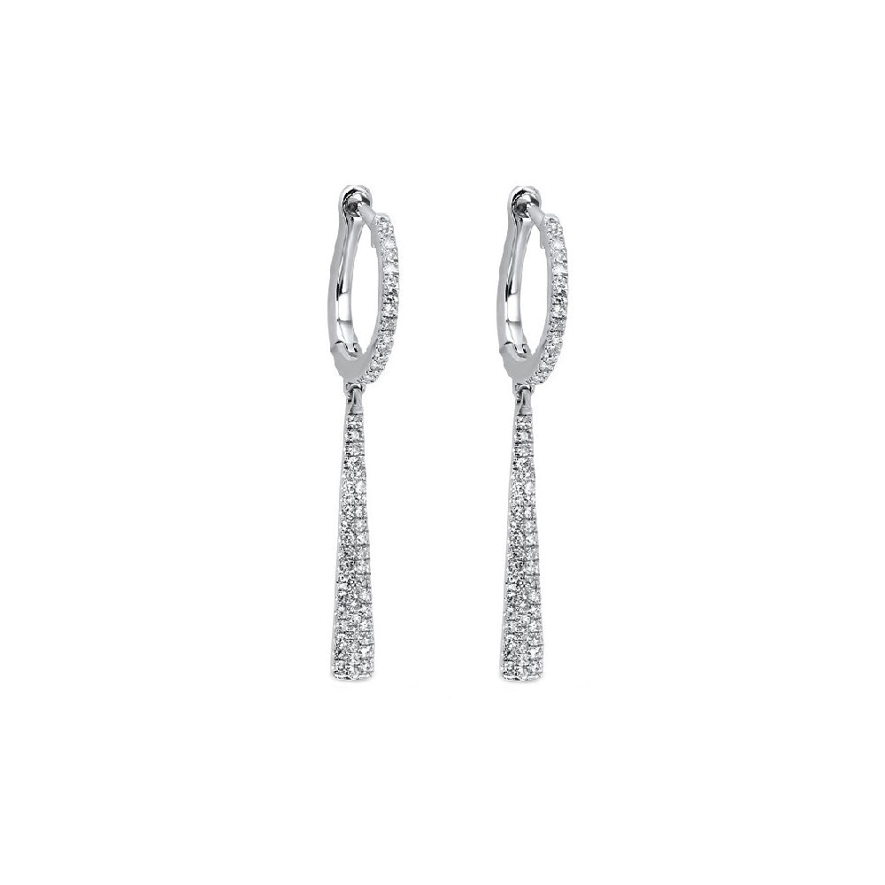 14Kt White Gold Diamond 1/3Ctw Earring