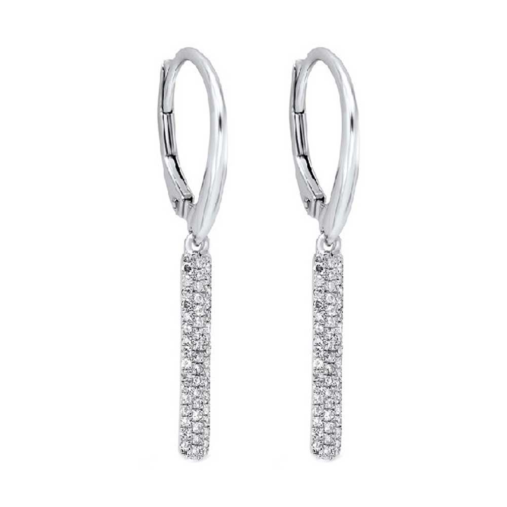 14Kt White Gold Diamond 1/4Ctw Earring